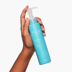 TULA Skin Care #nomakeup Replenishing Cleansing Oil - Oil Cleanser and Makeup Remover, Gently Clean and Remove Stubborn Makeup and Residue, 4.7 oz.