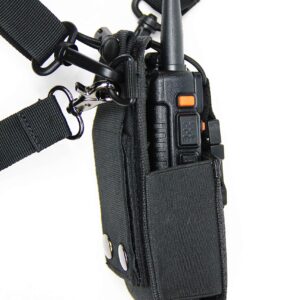 X-FIRE® ‘Radio Strap’ Washable Firefighter EMS Portable Radio Shoulder/Duty Belt Holder w/Anti-Sway Strap