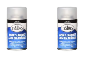 testors spray lacquer 3oz, clear coat(2 pack)