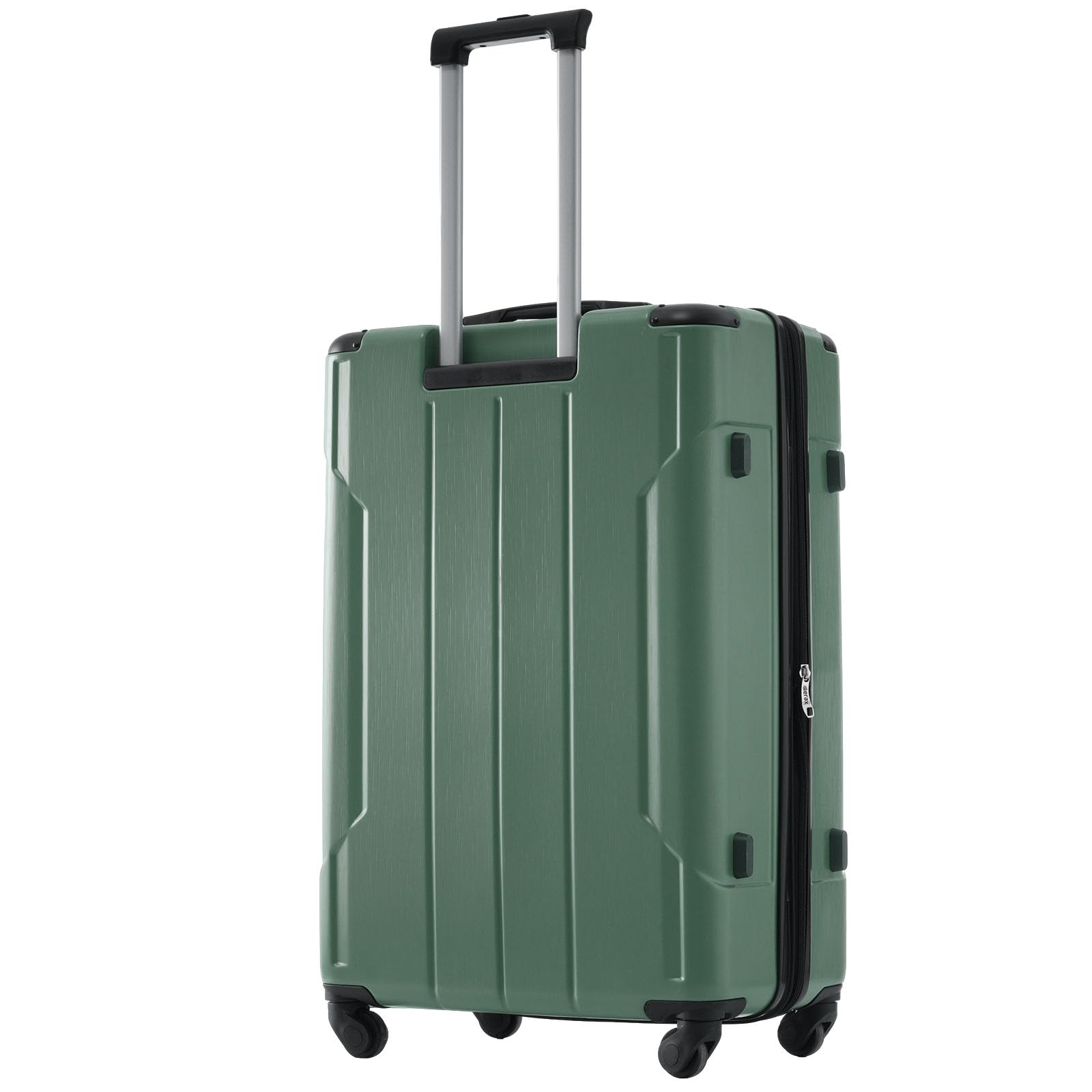 Merax 20 Inch Carry On Luggage with Wheels Aluminum Alloy Corner Hard Shell Suitcase TSA Luggage Suitcases for Travel Woman Men(Green)