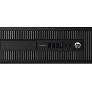 HP EliteDesk 800 G1 SFF Desktop, Intel i7, 16GB, 500GB SSD, Dual (2) E243 24-inch HP FHD Monitors, WiFi, Windows 10 Pro (Renewed)