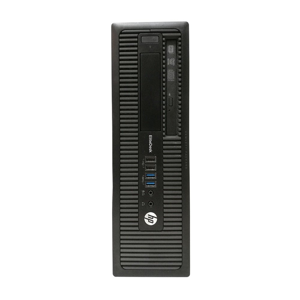 HP EliteDesk 800 G1 SFF Desktop, Intel i7, 16GB, 500GB SSD, Dual (2) E243 24-inch HP FHD Monitors, WiFi, Windows 10 Pro (Renewed)