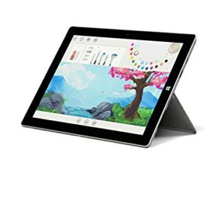 Microsoft Surface 3 Tablet, Intel Atom x7 x7-Z8700, 1.6 GHz, 4 GB, 64 GB SSD, Windows 10, Silver, 10.8 (Renewed)