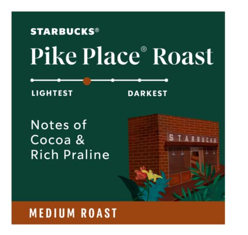 Starbucks Coffee K-Cup Pods, Pike Place,72 Count(Pack of 1)