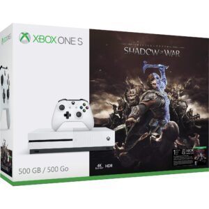 xbox one s 500gb console - shadow of war bundle [discontinued] (renewed)