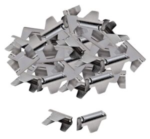 house2home 40 pack upholstery stay wire clips for sofa, couch, and chair spring repair, includes instructions, connectors to attach springing wire to springs