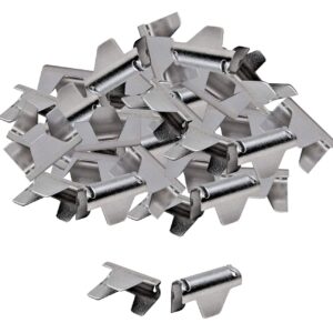 House2Home 40 Pack Upholstery Stay Wire Clips for Sofa, Couch, and Chair Spring Repair, Includes Instructions, Connectors to Attach Springing Wire to Springs