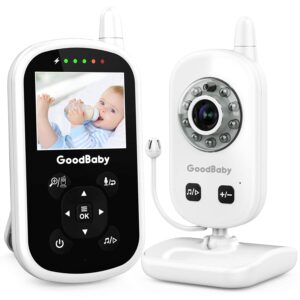 video baby monitor with camera and audio - auto night vision,two-way talk, temperature monitor, lullabies, 960ft range and long battery life 12