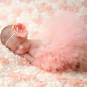 CoFashion Newborn Girls Photo Prop Outfits Newborn Photography Props-Pink Tutu Skirt & Baby Girl Angel Wings Set- Newborn Photo Props Girl Newborn Girl Outfits for Photography