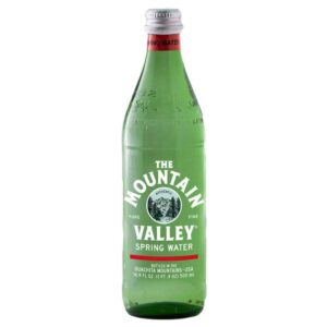 mountain valley, spring water, glass bottle, 16.9 ounces (pack of 12)