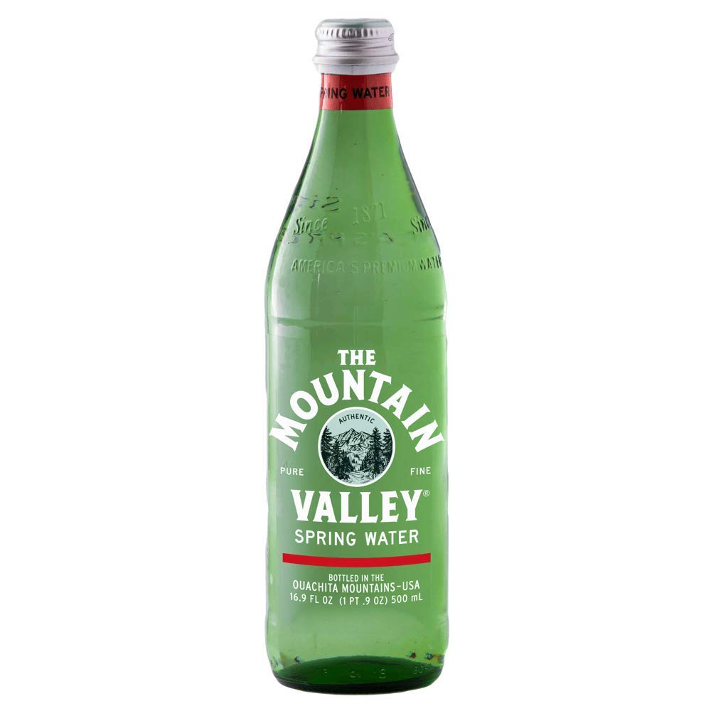 Mountain Valley, Spring Water, Glass Bottle, 16.9 ounces (Pack of 12)