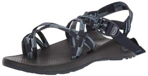 chaco women's zx2 classic sandal, eitherway navy, 5