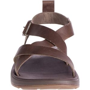 Chaco Women's Wayfarer Sandal, Fig Leather - 8 Medium