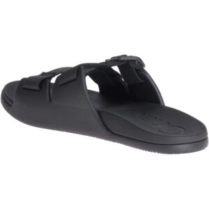 chaco women's chillos slide sandal, black, 8