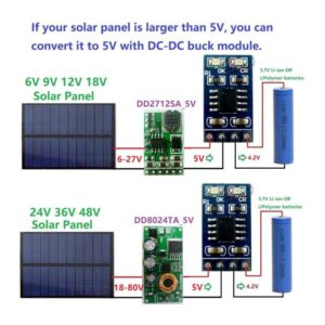 SD05CRMA 4.4-6.5V Input Solar Panel Dedicated Charging Module LiPo Li-ion Lithium Battery Controller Module(without Pin)