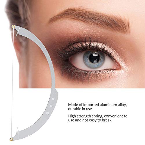 brow mapping pencil, Eyebrow Mapper with Strings, String/symetric brow drawing marking ruler, Microblading Line Marker Ruler Eyebrow Tattoo Measuring Tool With 10pcs Thread Lines for Eyebrow Mapper(Si