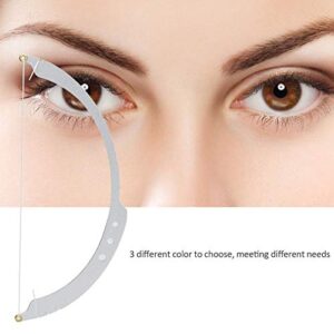 brow mapping pencil, Eyebrow Mapper with Strings, String/symetric brow drawing marking ruler, Microblading Line Marker Ruler Eyebrow Tattoo Measuring Tool With 10pcs Thread Lines for Eyebrow Mapper(Si