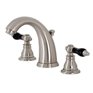kingston brass kb988akl duchess widespread bathroom faucet, brushed nickel