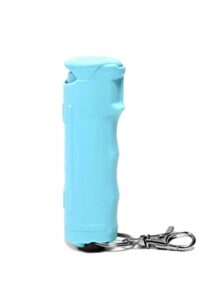 kuros! by mace brand pocket pepper spray (teal) – 10’ powerful pepper spray with flip top safety cap, leaves uv dye on skin — self defense pepper spray for women, made in the usa