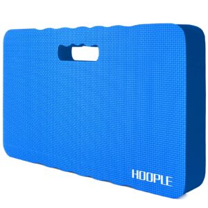 hoople extra thick kneeling pad, soft foam kneeling cushion, waterproof knee pads, lightweight knee mat for bathing, workout supplies, exercise yoga, garden work gifts 15.7 x 11 inches blue