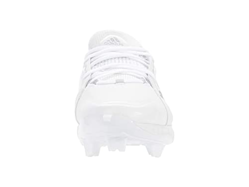 adidas Women's FV9043 Baseball Shoe, Footwear White/Silver Metallic/Grey One, 7