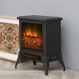 top space 18" electric fireplace freestanding