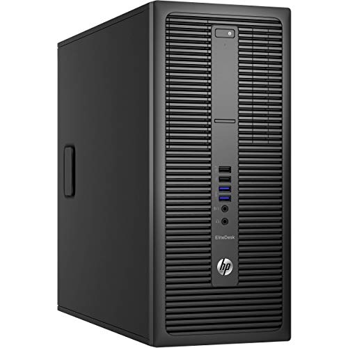 HP EliteDesk 800 G2 Business Desktop Mini Tower, Intel Core i5 6500 3.2Ghz, 32GB DDR4 RAM, 512GB SSD Hard Drive, Windows 10 Pro (Renewed)