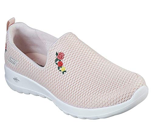 Skechers Women's Go Walk Joy - Loved Sneaker, Light Pink, 6 Narrow