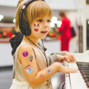 Aresvns Children's temporary tattoo 340+ Designs,20 sheets Cute fake tattoos for Girls and Boys, Waterproof, non-toxic and easy to remove