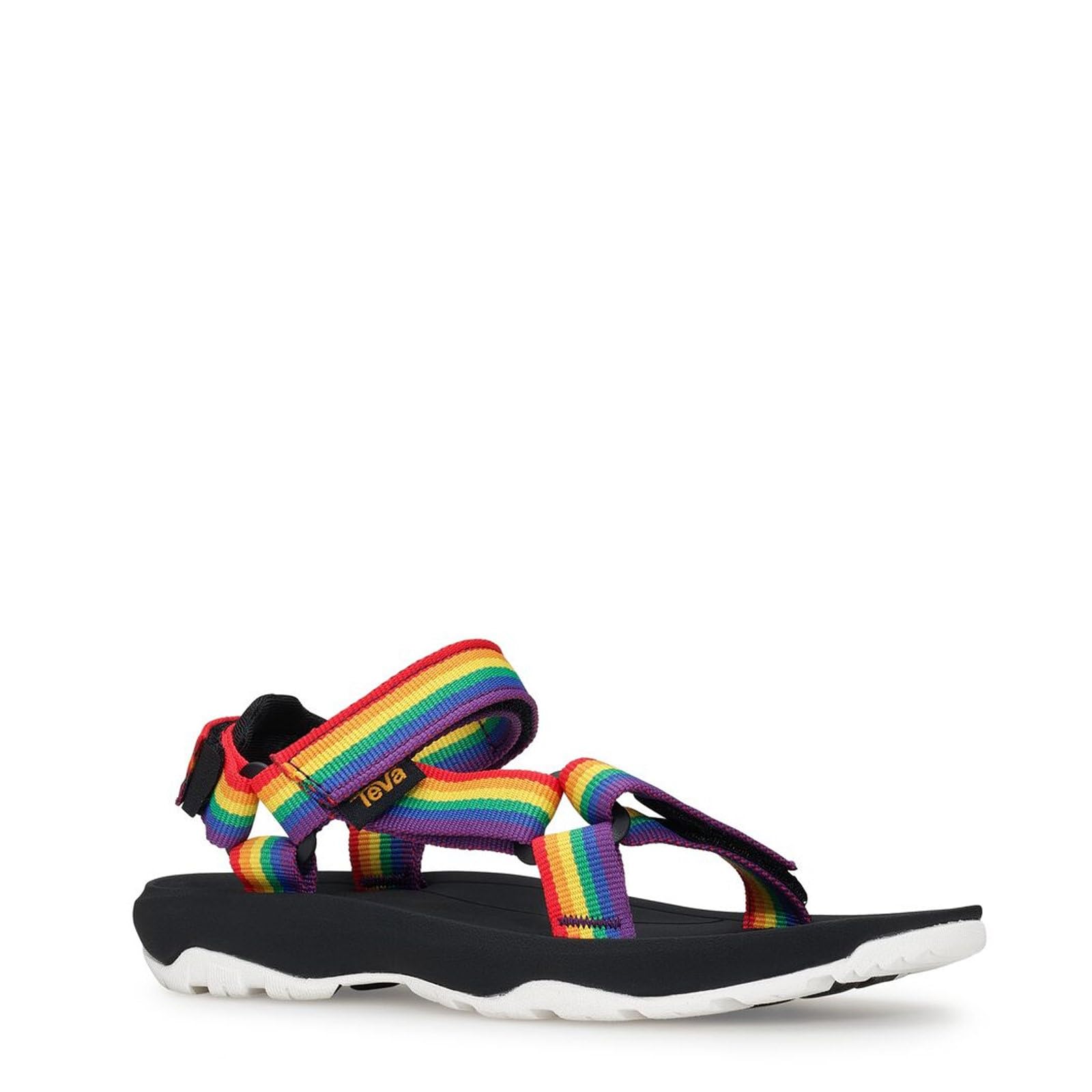 Teva Girls Kids Youth Hurricane Lightweight XLT2 Casual Quick-Drying Sport Sandal, Rainbow/Black, 12 Little