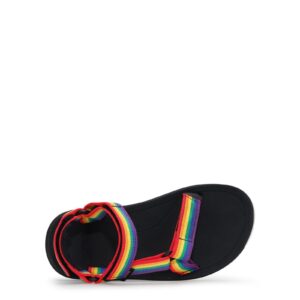 Teva Girls Kids Youth Hurricane Lightweight XLT2 Casual Quick-Drying Sport Sandal, Rainbow/Black, 12 Little