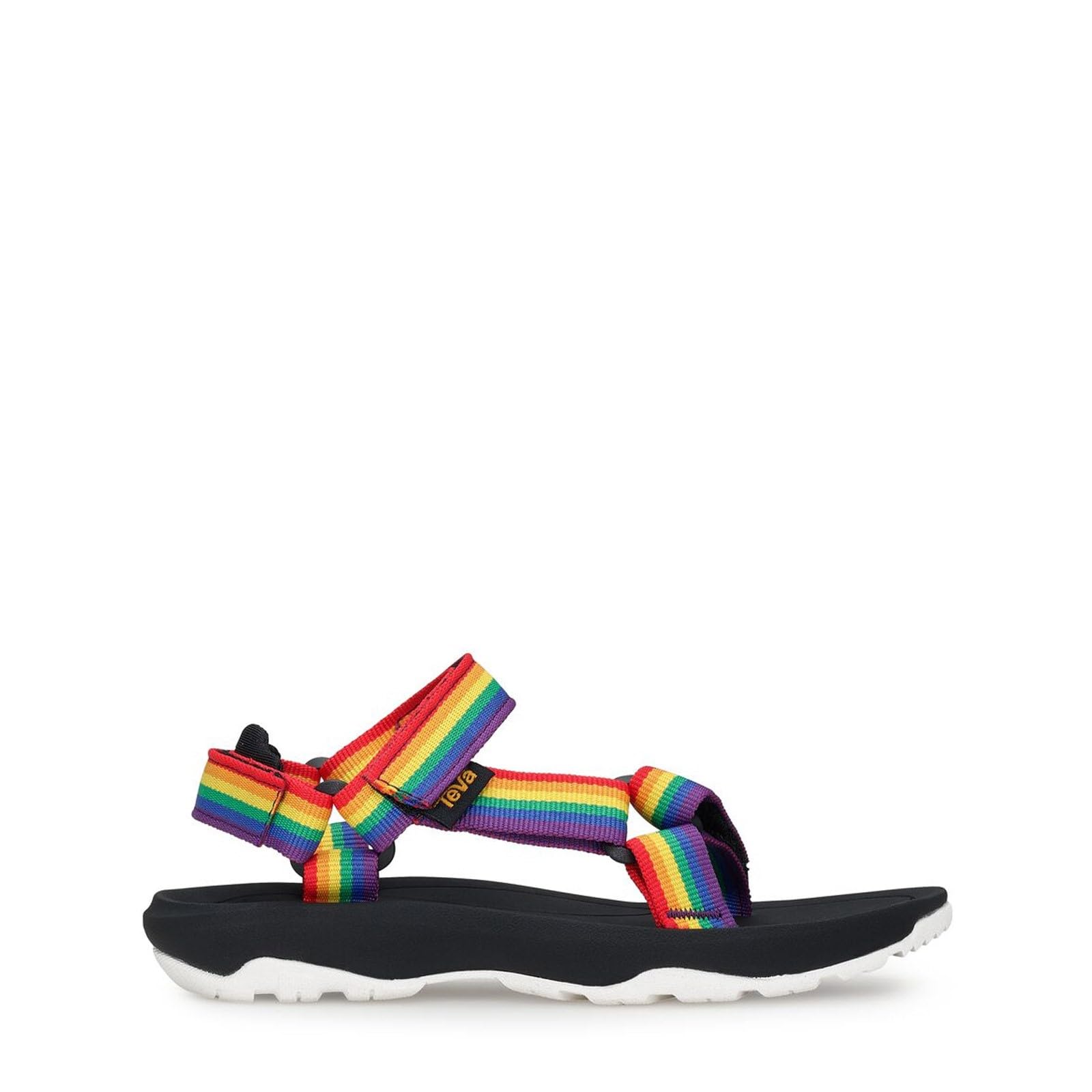 Teva Girls Kids Youth Hurricane Lightweight XLT2 Casual Quick-Drying Sport Sandal, Rainbow/Black, 12 Little