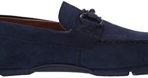 Kenneth Cole REACTION Men's Dawson Bit Driver Driving Style Loafer, Navy, 11