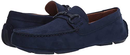 Kenneth Cole REACTION Men's Dawson Bit Driver Driving Style Loafer, Navy, 11