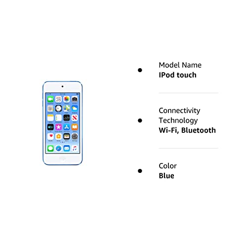 Apple - iPod touch 128GB MP3 Player (7th Generation) - Blue-MVJ32LL/A (Renewed)
