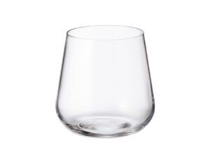 crystalite bohemia - non-leaded crystal wine glasses amundsen stemware collection, set of 6 (stemless old fashioned glasses 11 ounces (320ml))
