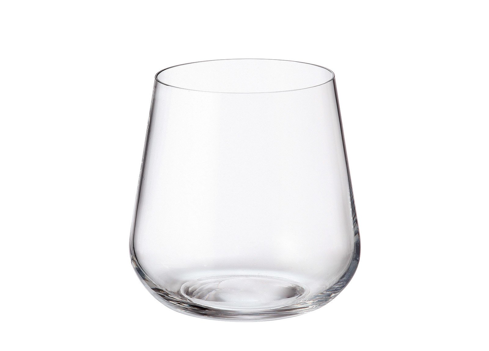 Crystalite Bohemia - Non-Leaded Crystal Wine Glasses Amundsen Stemware Collection, Set of 6 (Stemless Old Fashioned Glasses 11 Ounces (320ml))