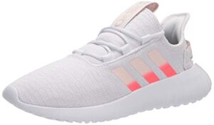 adidas women's kaptir running shoe, white/pink/light orange, 10