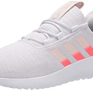 adidas Women's Kaptir Running Shoe, White/Pink/Light Orange, 10