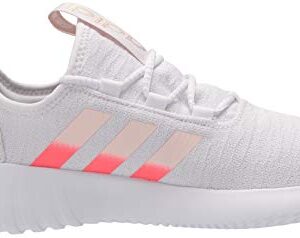 adidas Women's Kaptir Running Shoe, White/Pink/Light Orange, 10