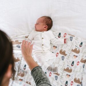 Copper Pearl Large Premium Knit Baby Swaddle Receiving Blanket Lumberjack