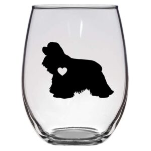 spprandom aoceman cocker spaniel wine glass, 21 oz, cocker spaniel mom, dog wine glass, dog lover, cocker spaniel gift