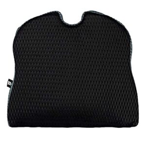 castle knight wedge memory foam seat cushion for tailbone and back pain relief - coccyx cutout seat pillow for office chairs, autos, and other household seating