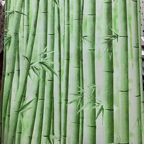 HOYOYO 17.8 x 118 Inches Self-Adhesive Liner Paper, Removable Shelf Liner Wall Stickers Dresser Drawer Peel Stick Kitchen Home Decor, Green Bamboo