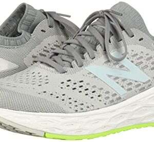 New Balance Women's Fresh Foam Vongo V4 Running Shoe, Light Aluminum/Lime Glo, 5