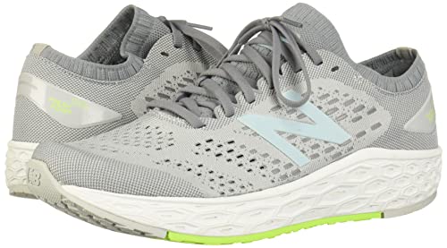 New Balance Women's Fresh Foam Vongo V4 Running Shoe, Light Aluminum/Lime Glo, 5