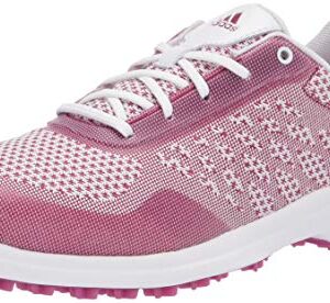 adidas Women's FX4060 Golf Shoe, FTWR White/Power Berry/FTWR White, 6