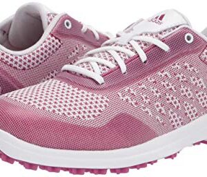 adidas Women's FX4060 Golf Shoe, FTWR White/Power Berry/FTWR White, 6