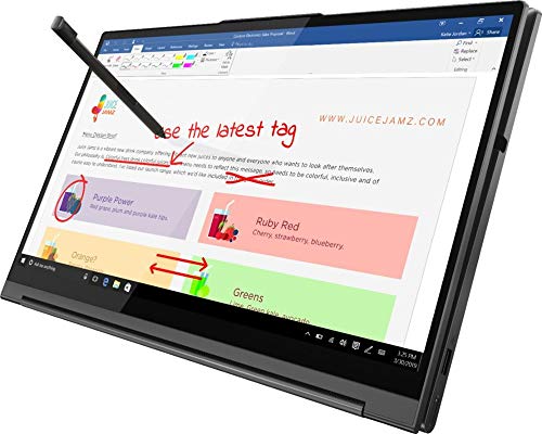 Yoga C940 2-in-1 15.6" Full HD 1920 x 1080 Touch Laptop 9th Gen i7-9750H up to 4.50GHz GTX 1650 4GB Active Pen FPrint Reader Plus Best Notebook Stylus Pen Light(2TB SSD|16GB RAM|Win 10)