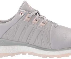 adidas Women's Tour360 XT Spikeless Golf Shoe Glory Grey/Pink Tint/Silver Metallic 7.5 M